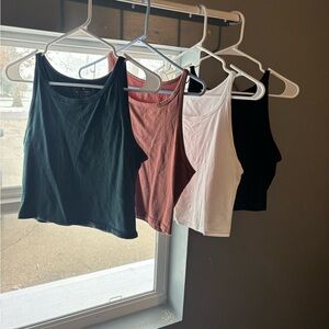 Source Unknown Ribbed Tank Top - Teal, Rust, White, Black